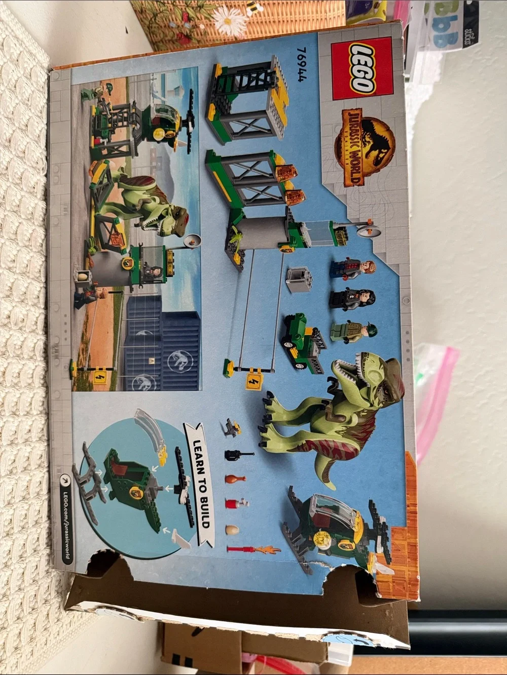 LEGO Jurassic World T Rex Dinosaur Breakout RETIRED RARE Complete Set 76944